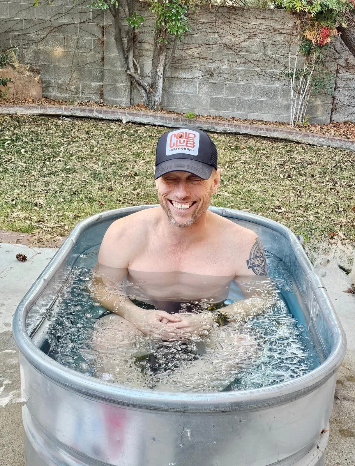 Guided movement between cold water and wood-fired sauna.