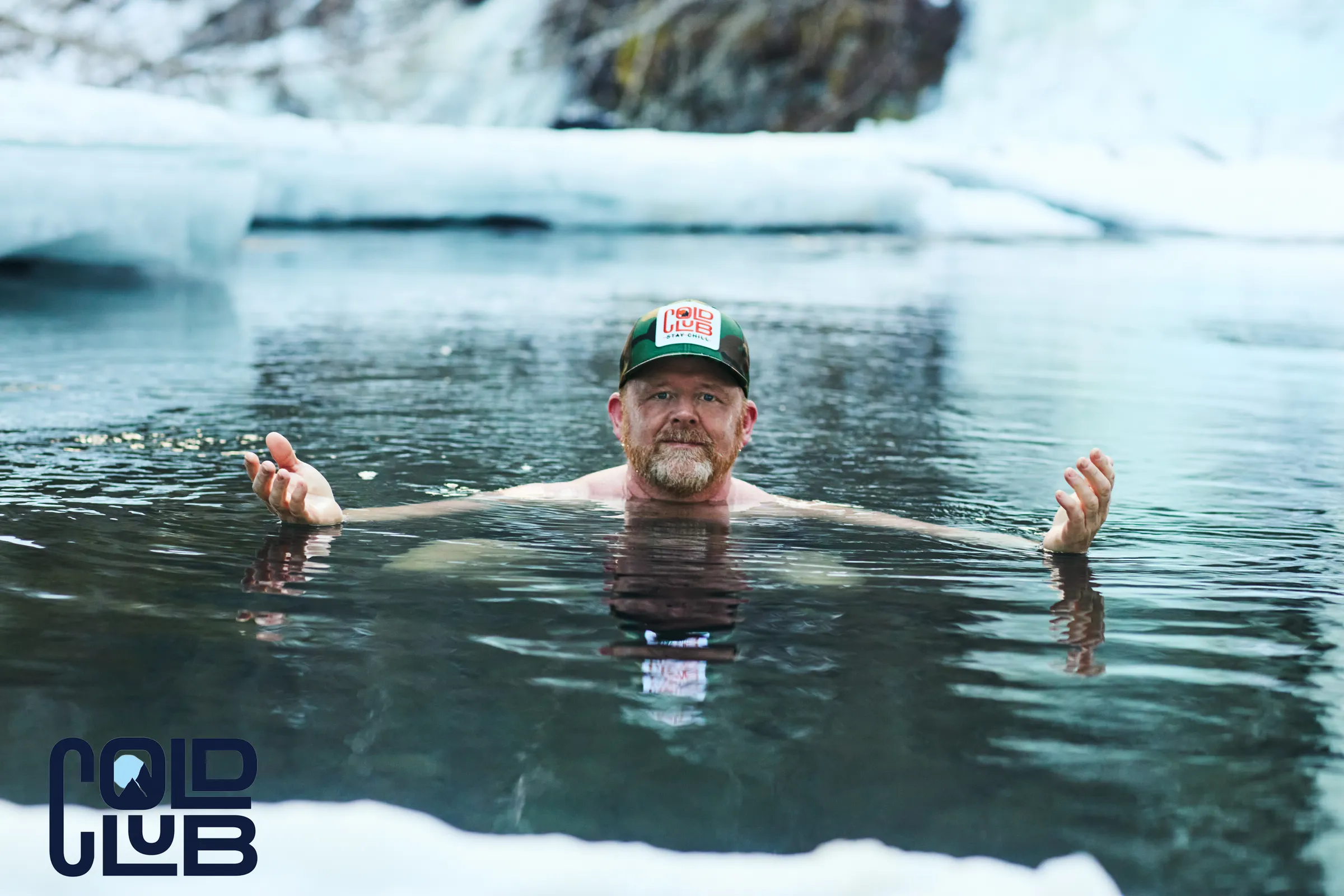 Calmness in freezing water